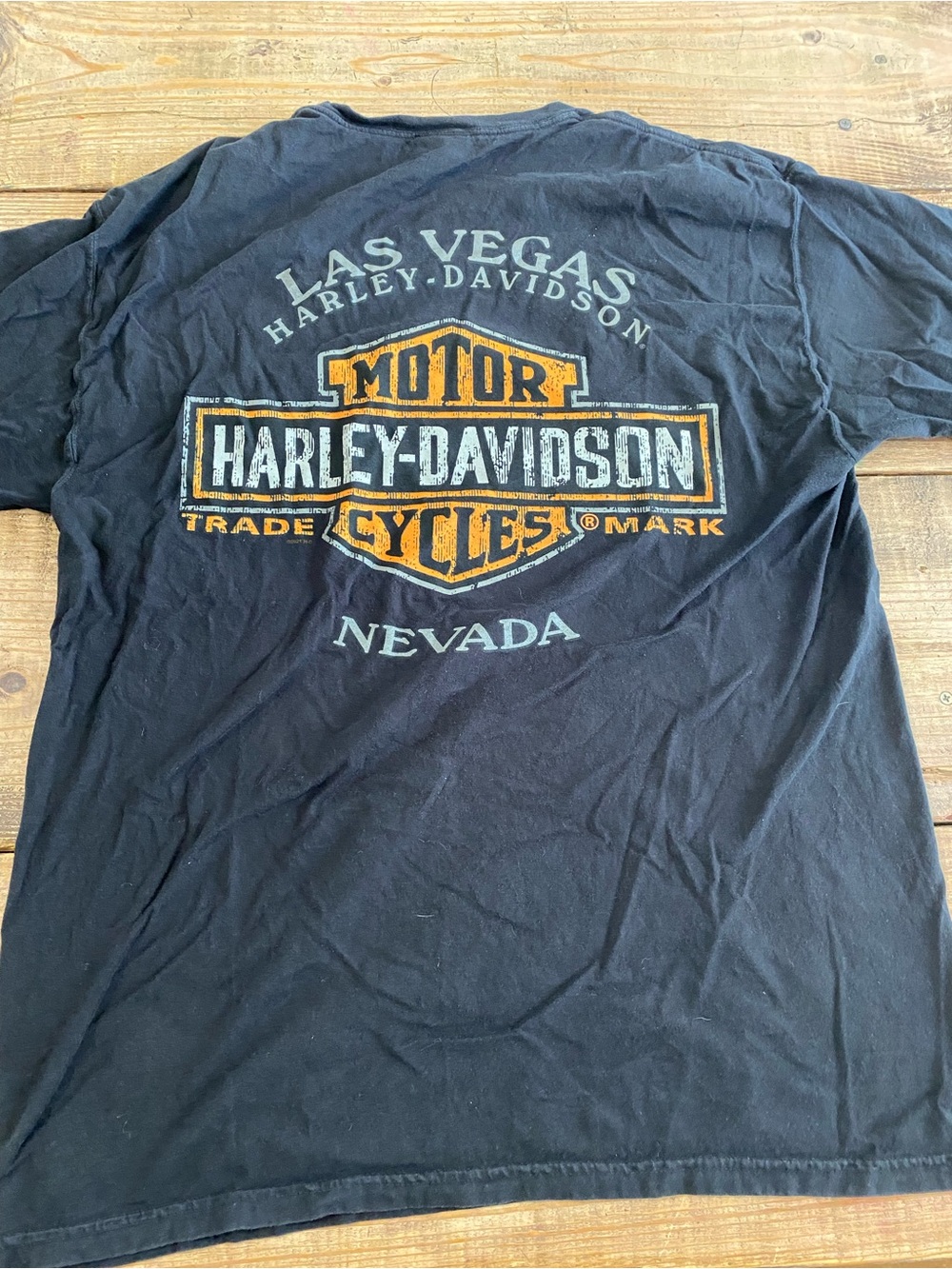 Harley-Davidson Men's Navy Graphic T-Shirt - Cobra Tire Design Las Vegas Nevada - Picture 5 of 5